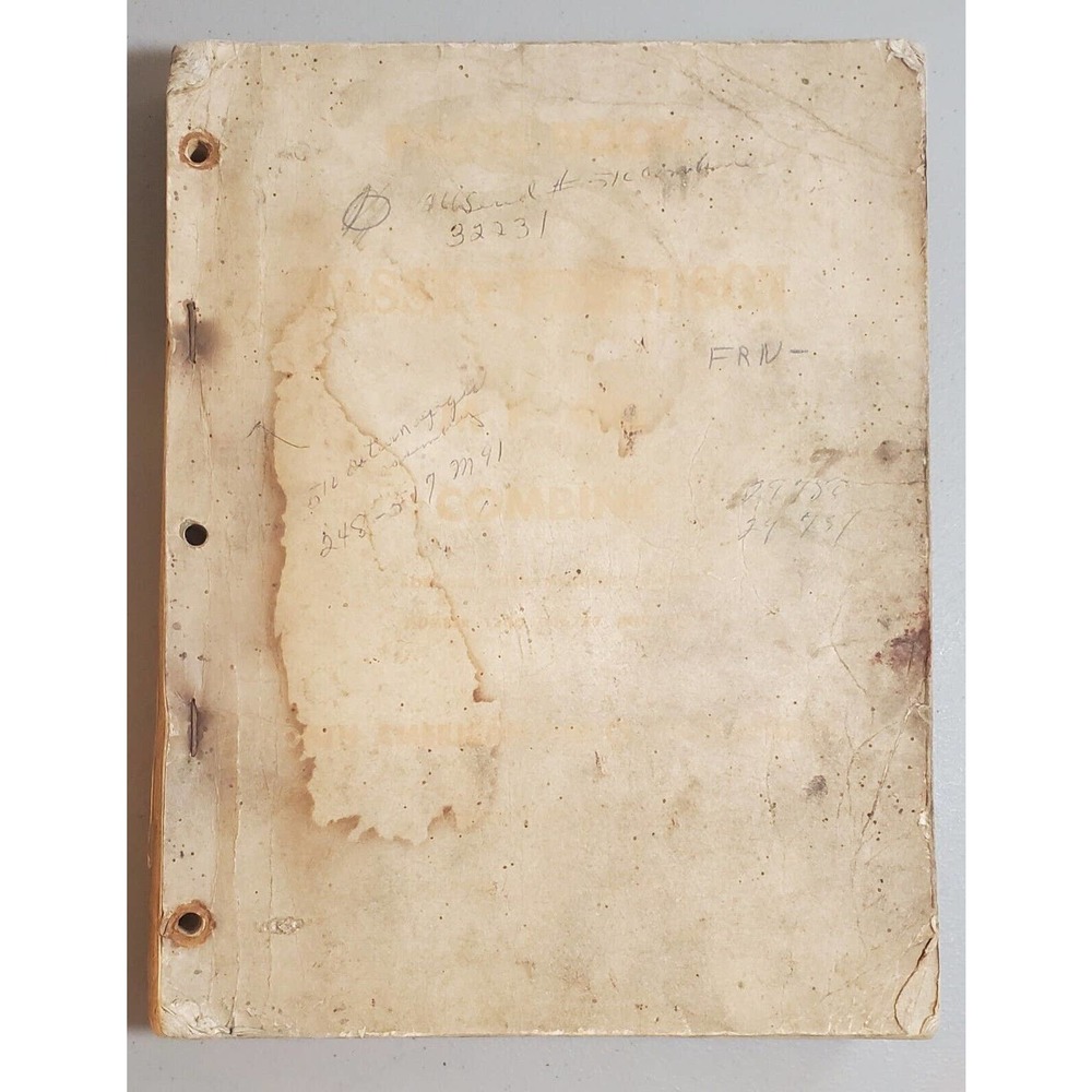 Massey Ferguson Parts Manual for 410 Combine